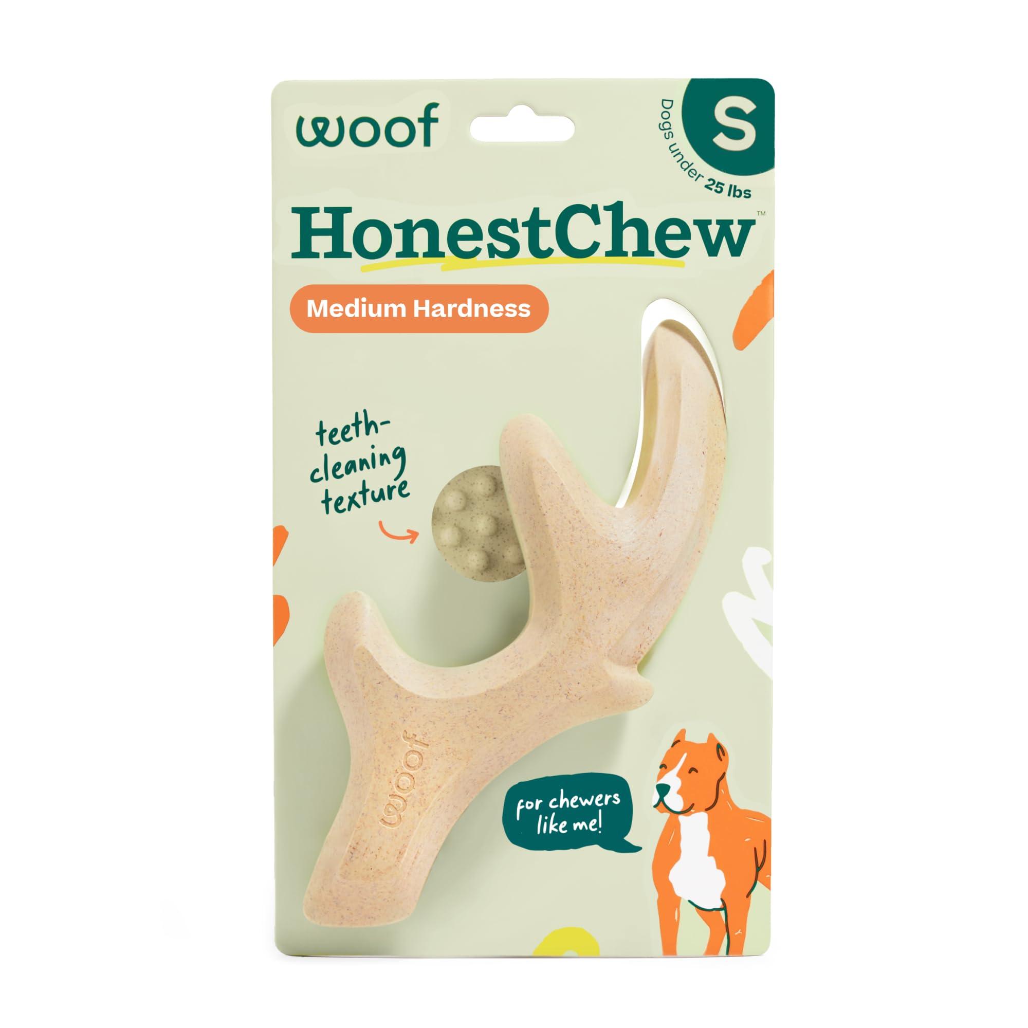 Woof Pet HonestChew Antler Dog Toy, Small