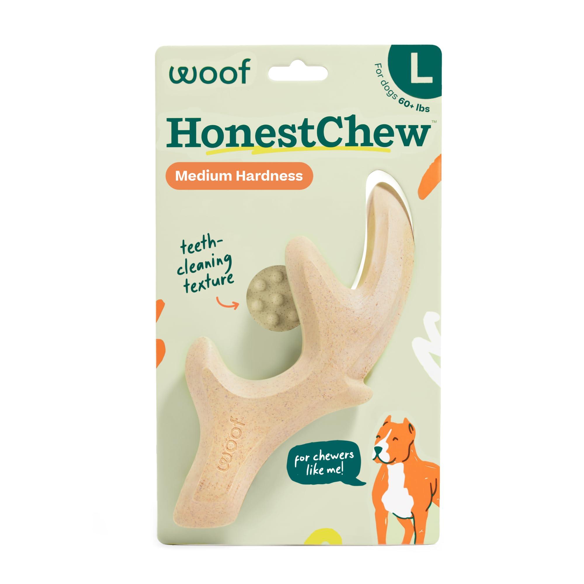 Woof Pet HonestChew Antler Dog Toy, Large