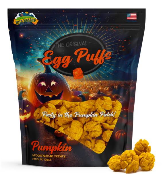 Wild Meadow Farms Halloween Egg Puffs Pumpkin Dog Treats