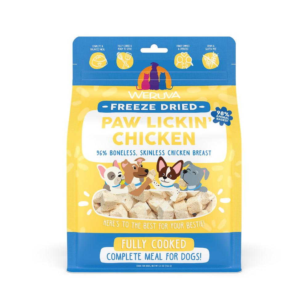 Weruva Paw Lickin' Chicken Freeze-Dried Dog Food, 5.5-oz