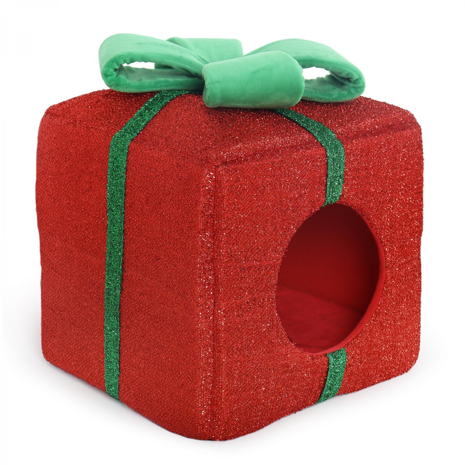 Prevue Pet Products Holiday Gift Hideaway Cat Bed
