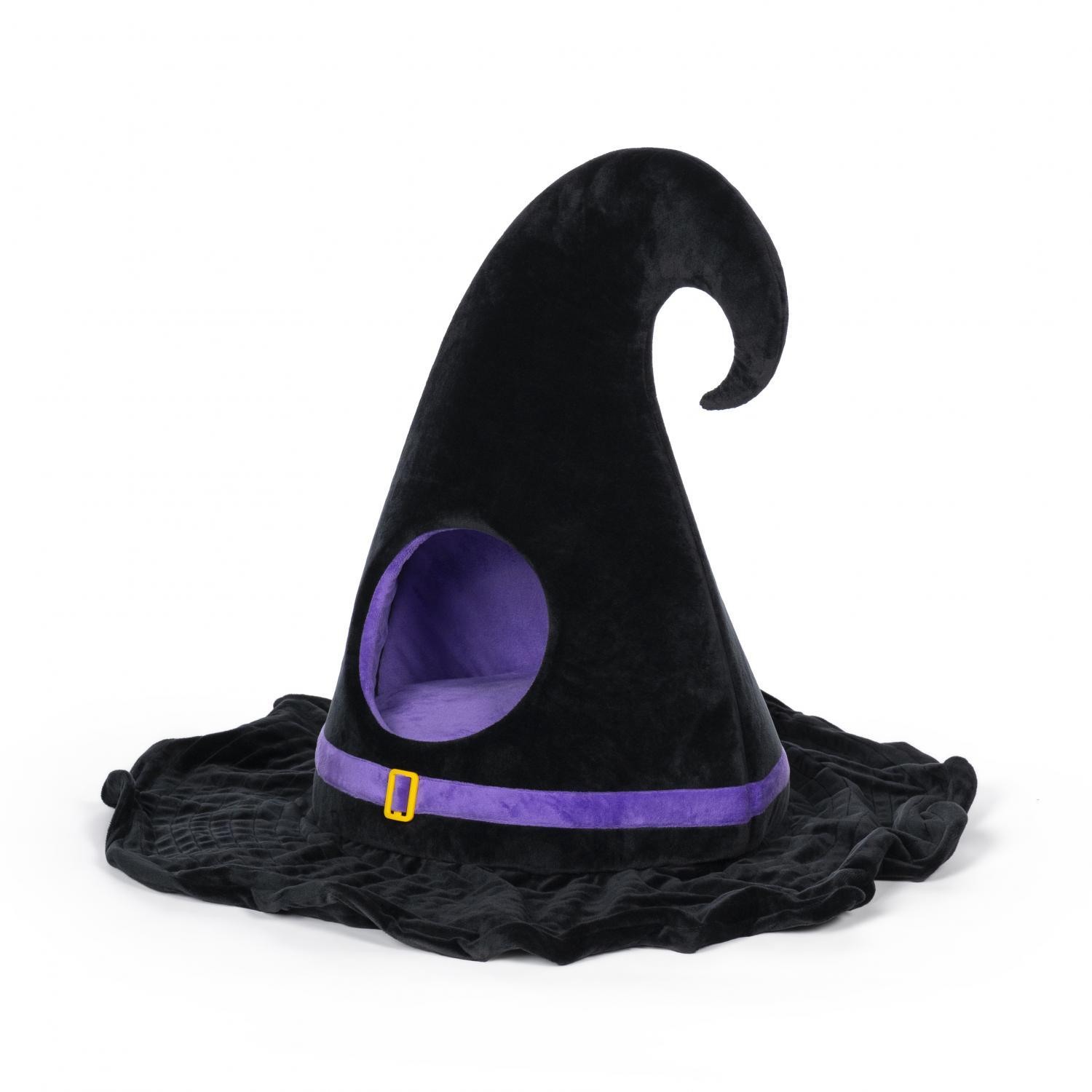 Prevue Pet Products Hazel's Haunted Hat Hideaway Cat Bed, 30-in