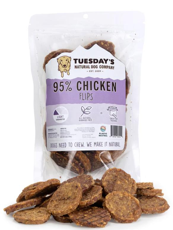 Earthwise Reserve Chicken Flips Dog Treats