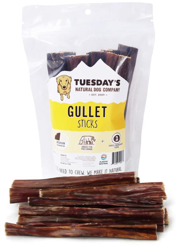 Earthwise Reserve Gullet Sticks Dog Treats, 6-in