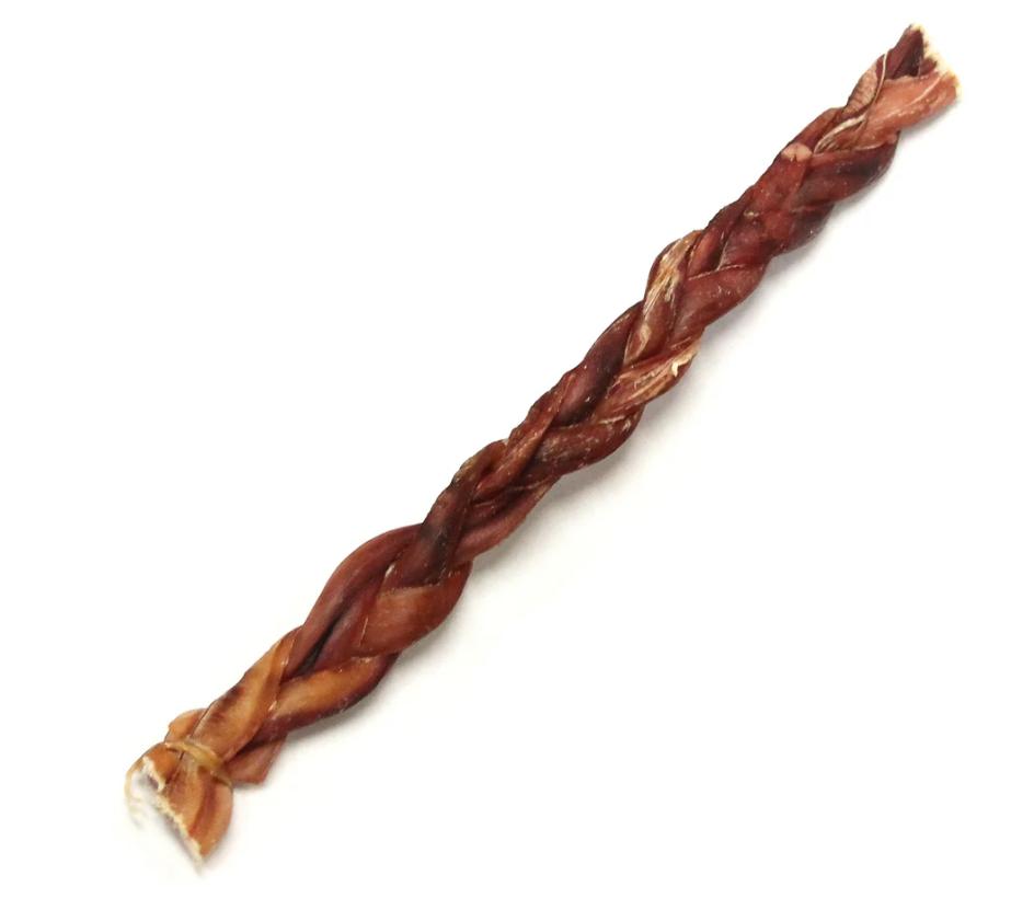 Earthwise Reserve Standard Braided Bully Stick Dog Treats, 12-in, 1-count