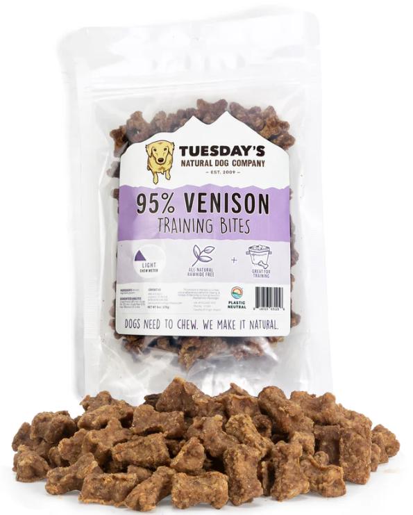 Earthwise Reserve Venison Training Bites Dog Treats, 6-oz
