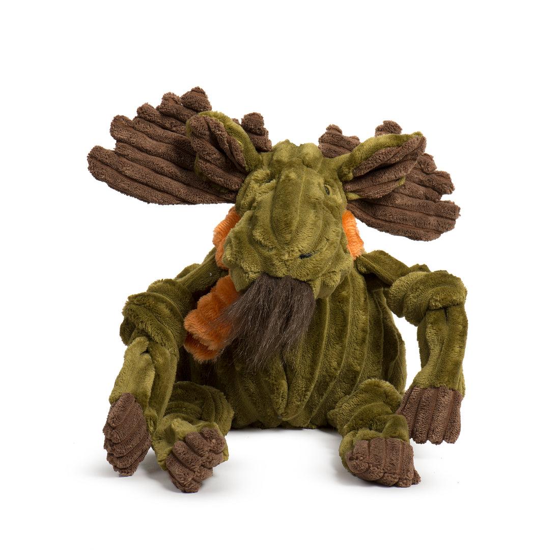 HuggleHounds Fall Knottie Milo Moose Dog Toy, Large
