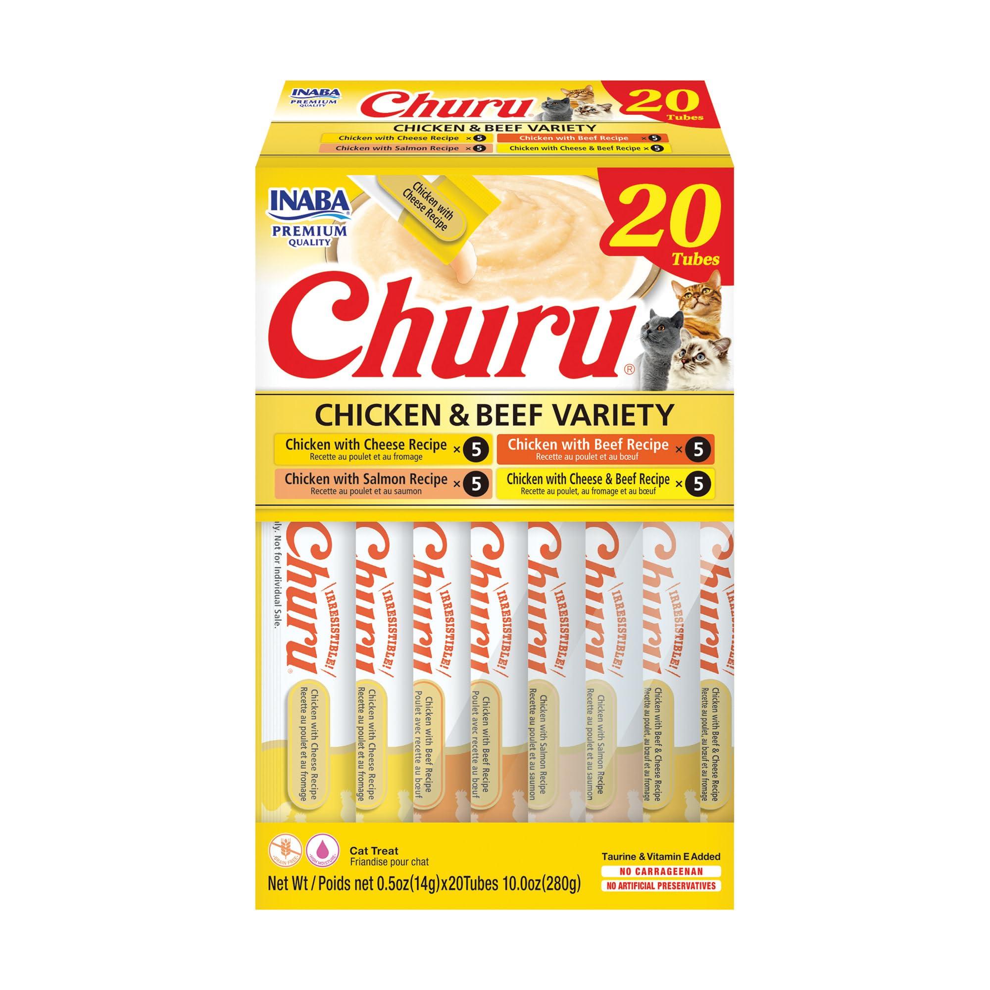 Inaba Churu Chicken & Beef Variety Pack Grain-Free Cat Treats
