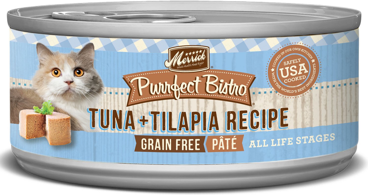Merrick Purrfect Bistro Grain-Free Tuna & Tilapia Pate Canned Cat Food