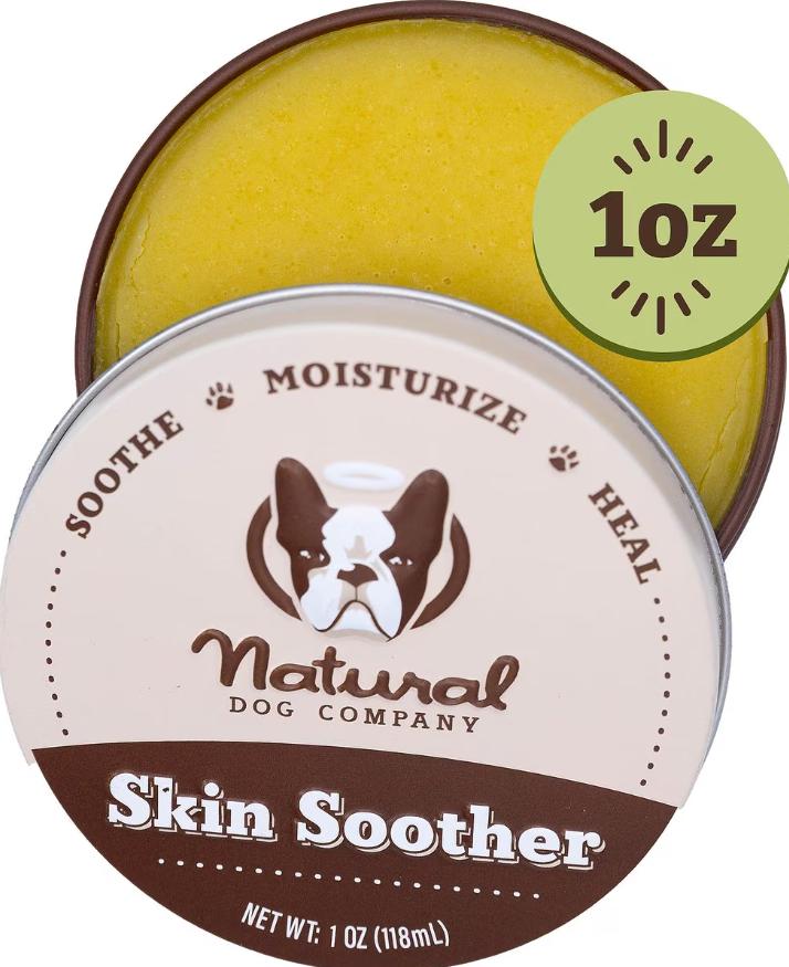 Natural Dog Company Skin Soother Healing Balm Tin for Dogs, 1-oz
