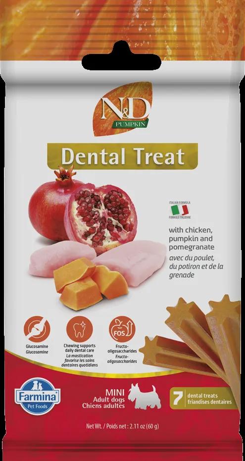 Farmina Chicken, Pumpkin & Pomegranate Mini Dental Dog Treats