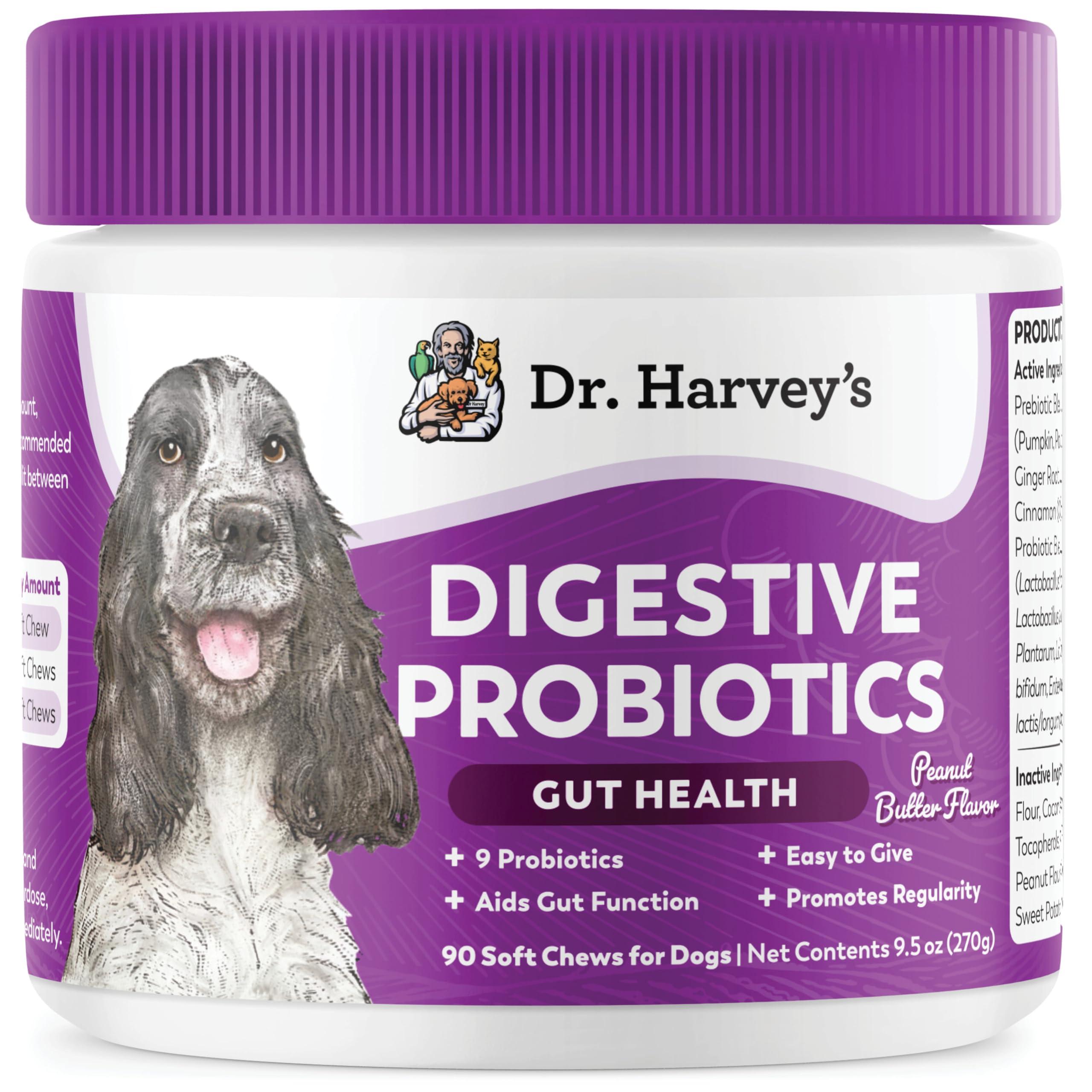 Dr. Harvey's Digestive Probiotics Gut Health Soft Chews Dog Supplement