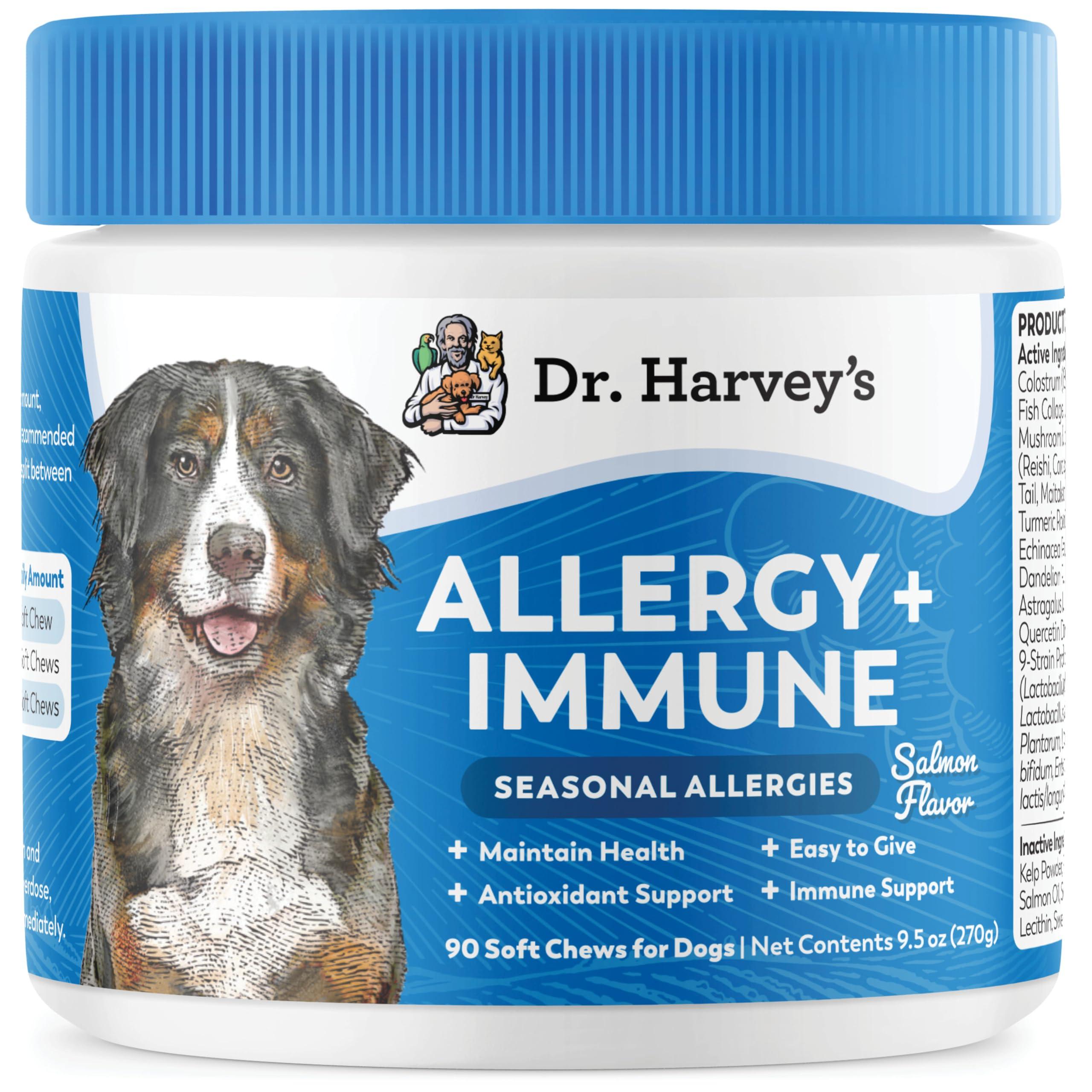 Dr. Harvey's Allergy + Immune Seasonal Allergies Soft Chews Dog Supplement, 90-count