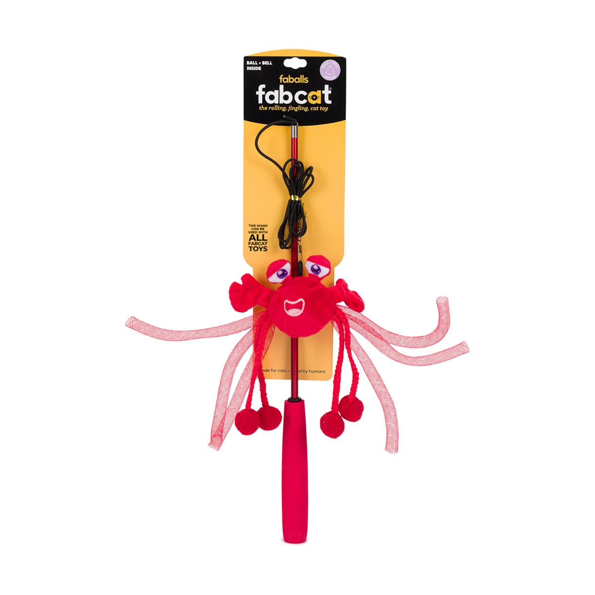 fabdog faball Crab Teaser Cat Toy