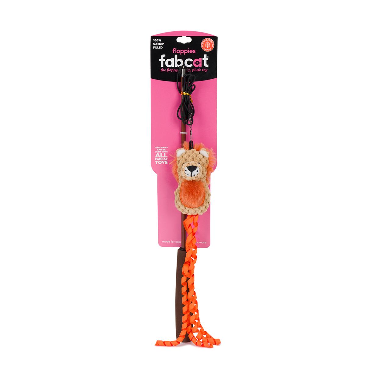 fabdog Floppy Lion Teaser Cat Toy
