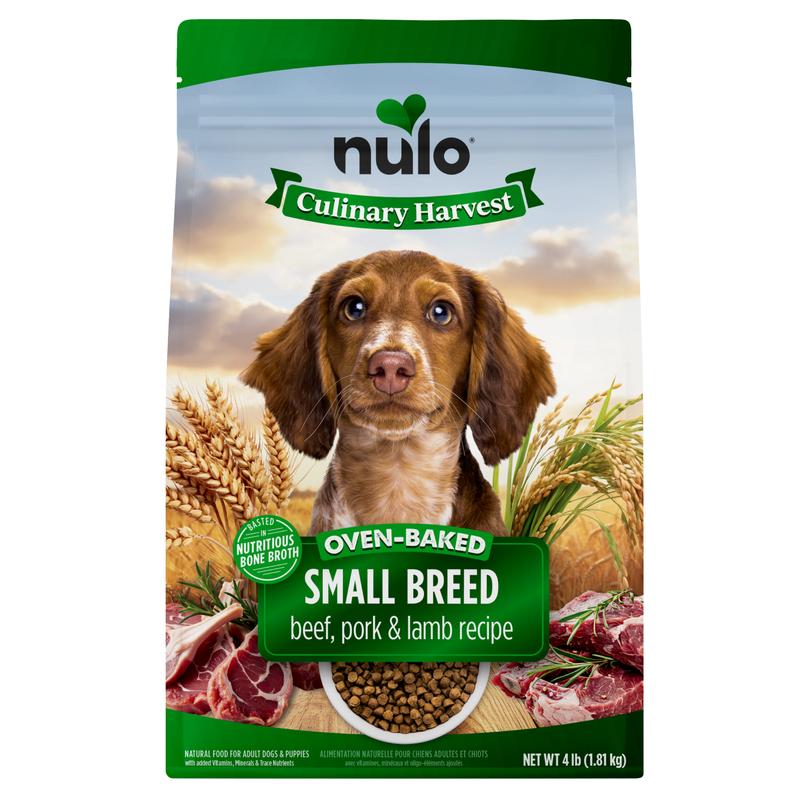 Nulo Culinary Harvest Oven-Baked Beef, Pork, & Lamb Small Breed Dry Dog Food, 4-lb