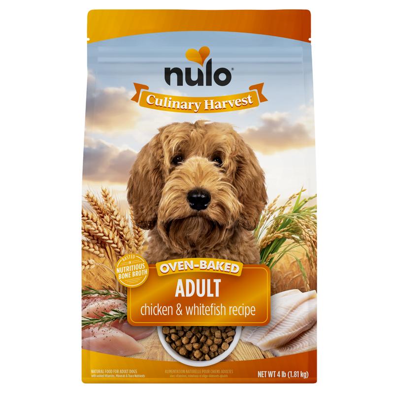 Nulo Culinary Harvest Oven-Baked Chicken & Whitefish Adult Dry Dog Food, 4-lb