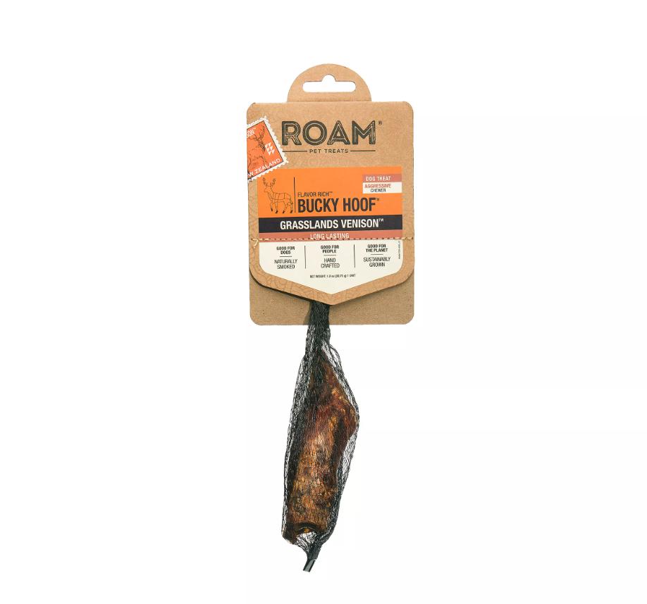 Roam Bucky Hoof Grassland Venison Dog Treats