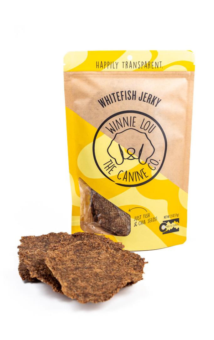 Winnie Lou The Canine Co. Whitefish Jerky Dog Treats