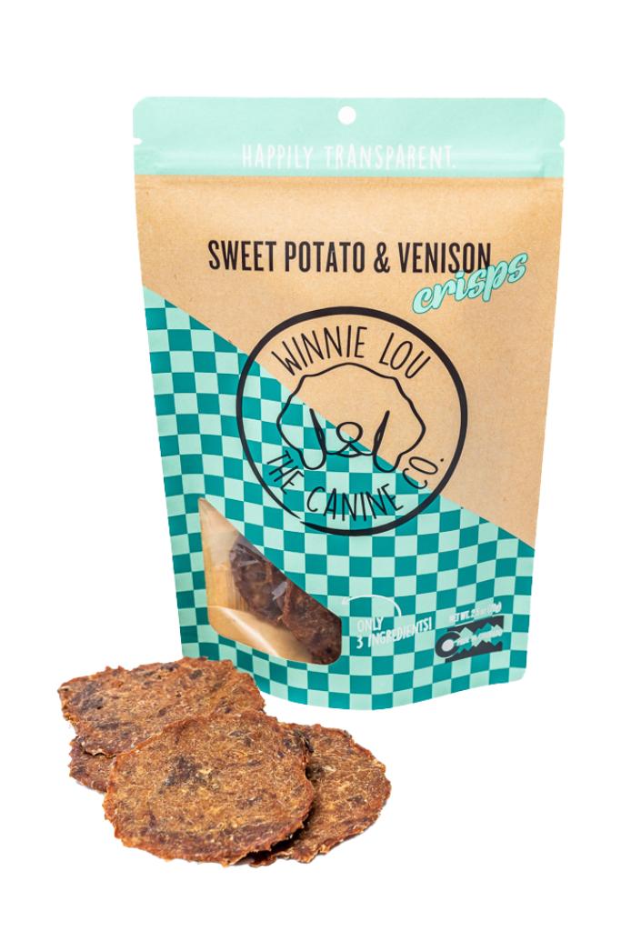 Winnie Lou The Canine Co. Sweet Potato & Venison Crisps Dog Treats