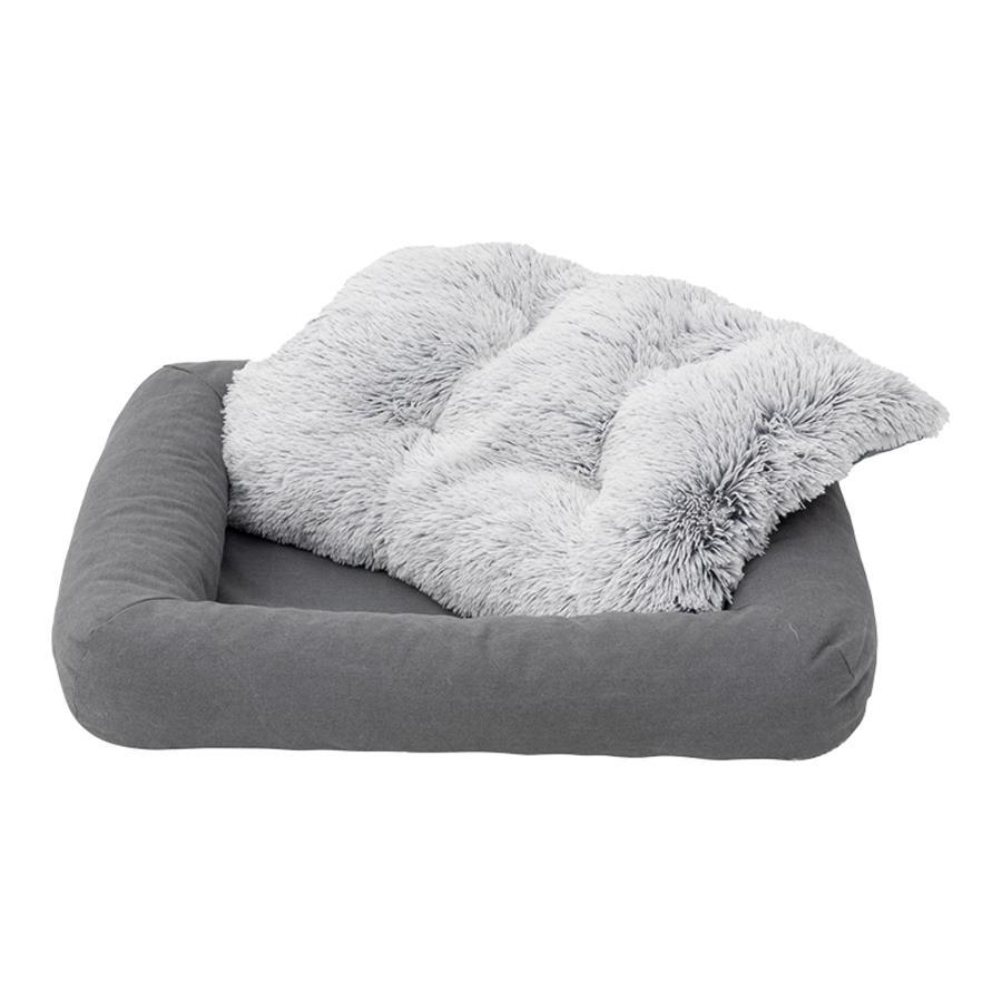 Tall Tails All-In-One Dog & Cat Bed, Grey, 34.5-in x 27-in