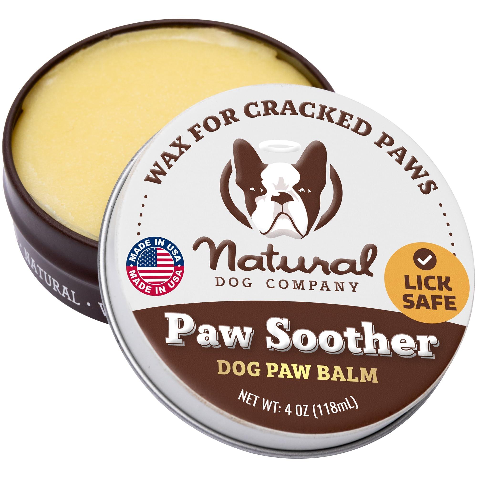 Natural Dog Company Paw Soother Balm Tin for Dogs, 4-oz