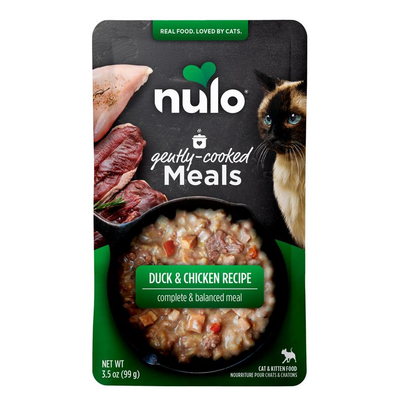 Nulo Gently Cooked Meals Duck & Chicken Recipe Wet Cat Food Pouch, 3.5-oz