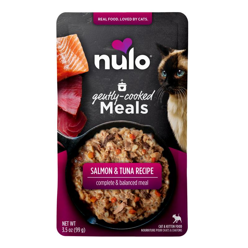 Nulo Gently Cooked Meals Salmon & Tuna Recipe Wet Cat Food Pouch, 3.5-oz