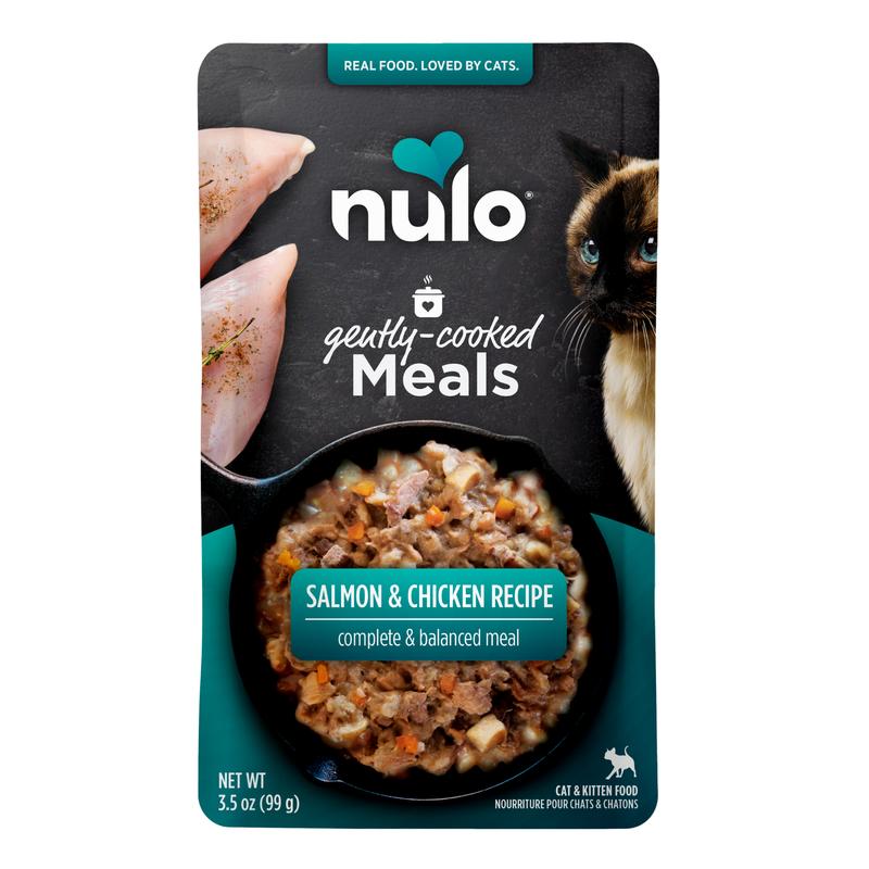 Nulo Gently Cooked Meals Salmon & Chicken Recipe Wet Cat Food Pouch, 3.5-oz