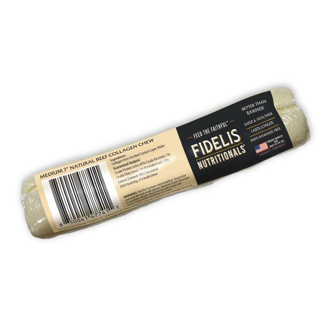 Fidelis Nutritionals Natural Beef Collagen Chews Dog Treats, Medium