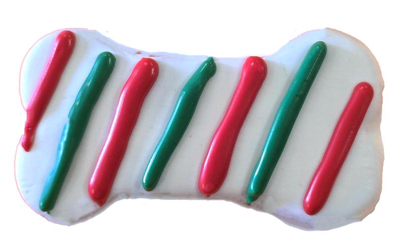 Pawsitively Gourmet Holiday Stripe Bone Dog Treats