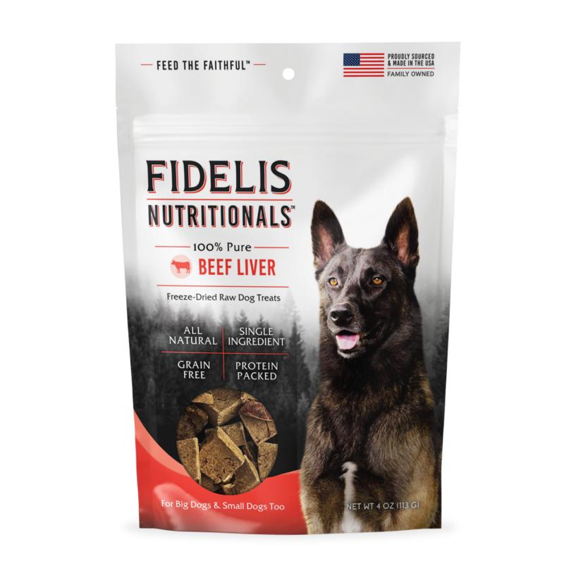 Fidelis Nutritionals 100% Pure Beef Liver Freeze-Dried Dog Treats