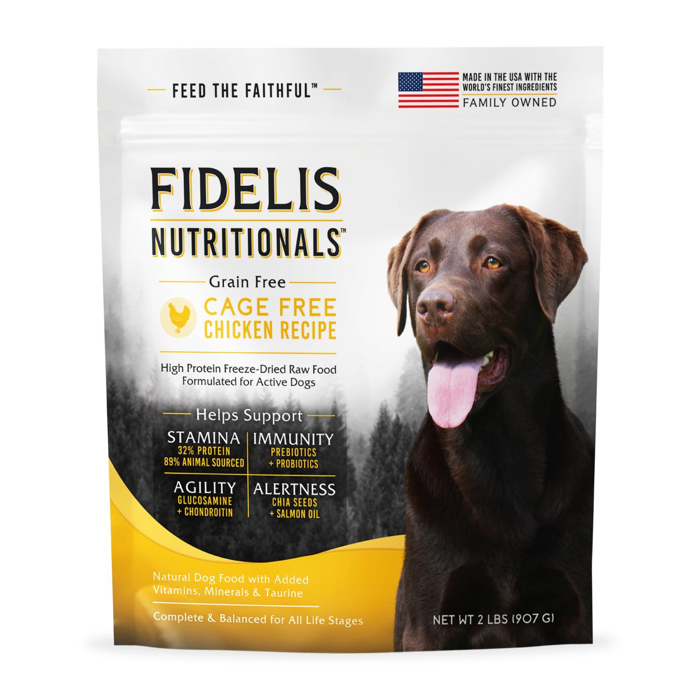 Fidelis Nutritionals Cage-Free Chicken Freeze-Dried Raw Dog Food