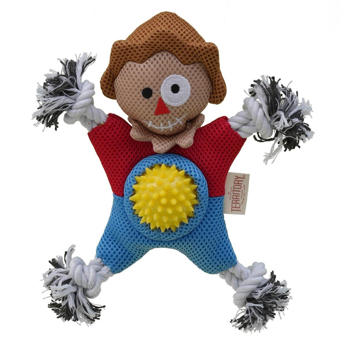 Original Territory Scarecrow 2-in-1 Dog Toy, 10.5-in