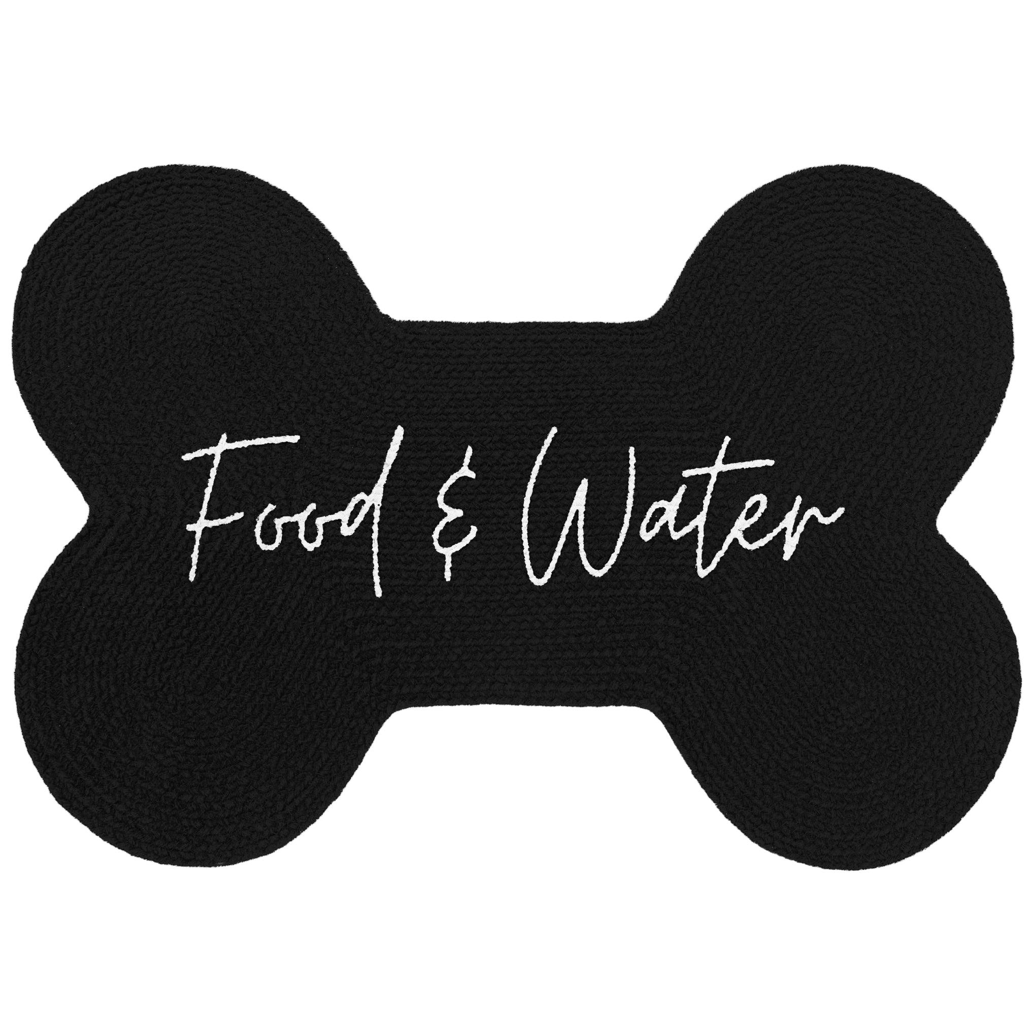 Park Life Designs Benedict Pet Placemat, Black, One Size