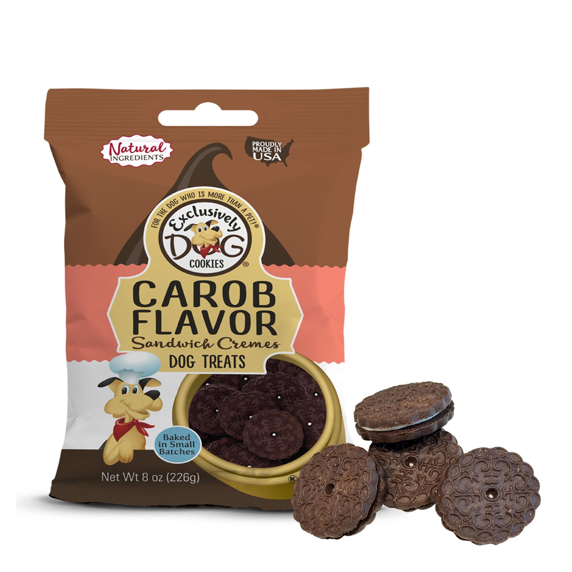 Exclusively Dog Carob Flavor Sandwhich Cremes Dog Treats