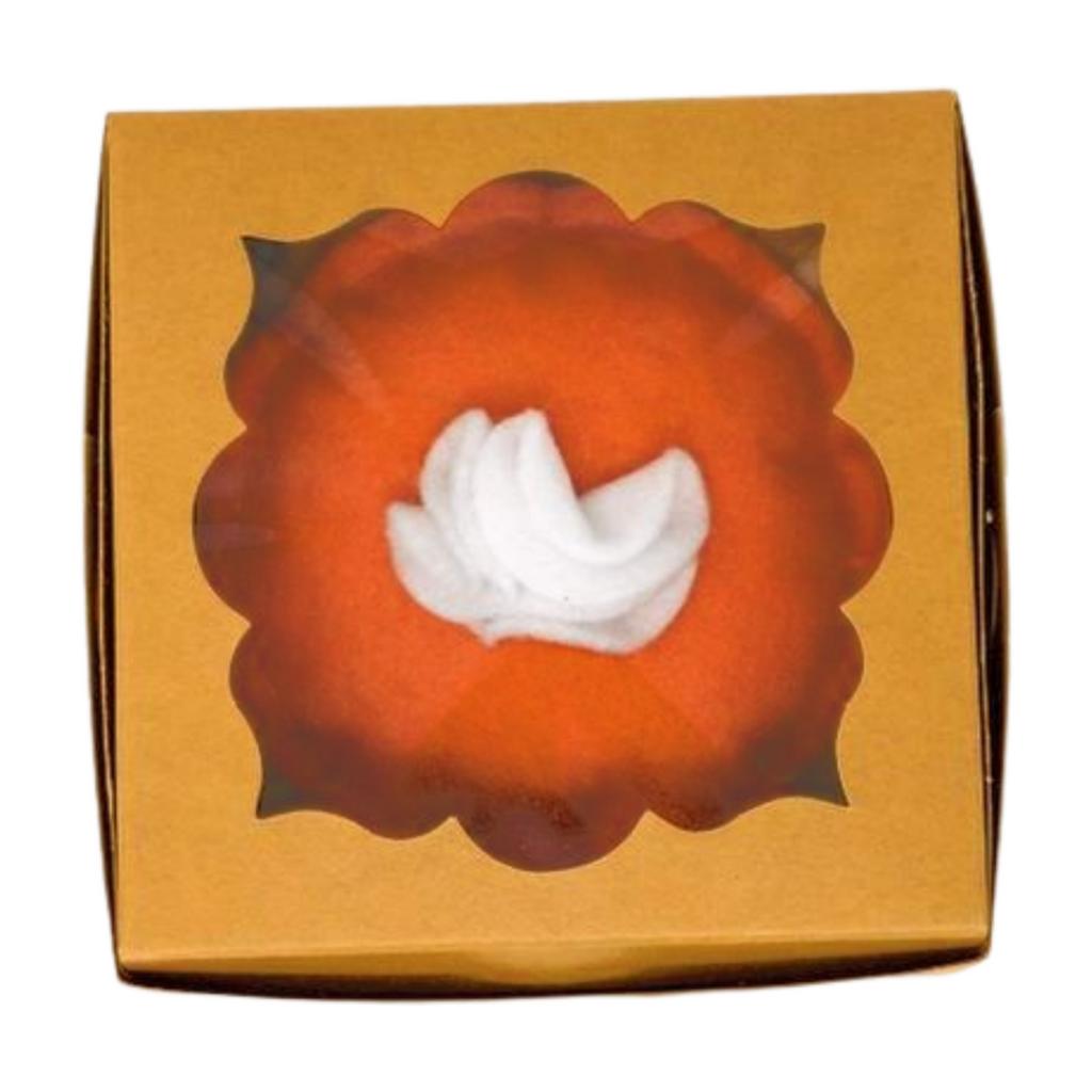 Fuzzbutt Boutique Pumpkin Pie Felt Catnip Cat Toy, 4-in