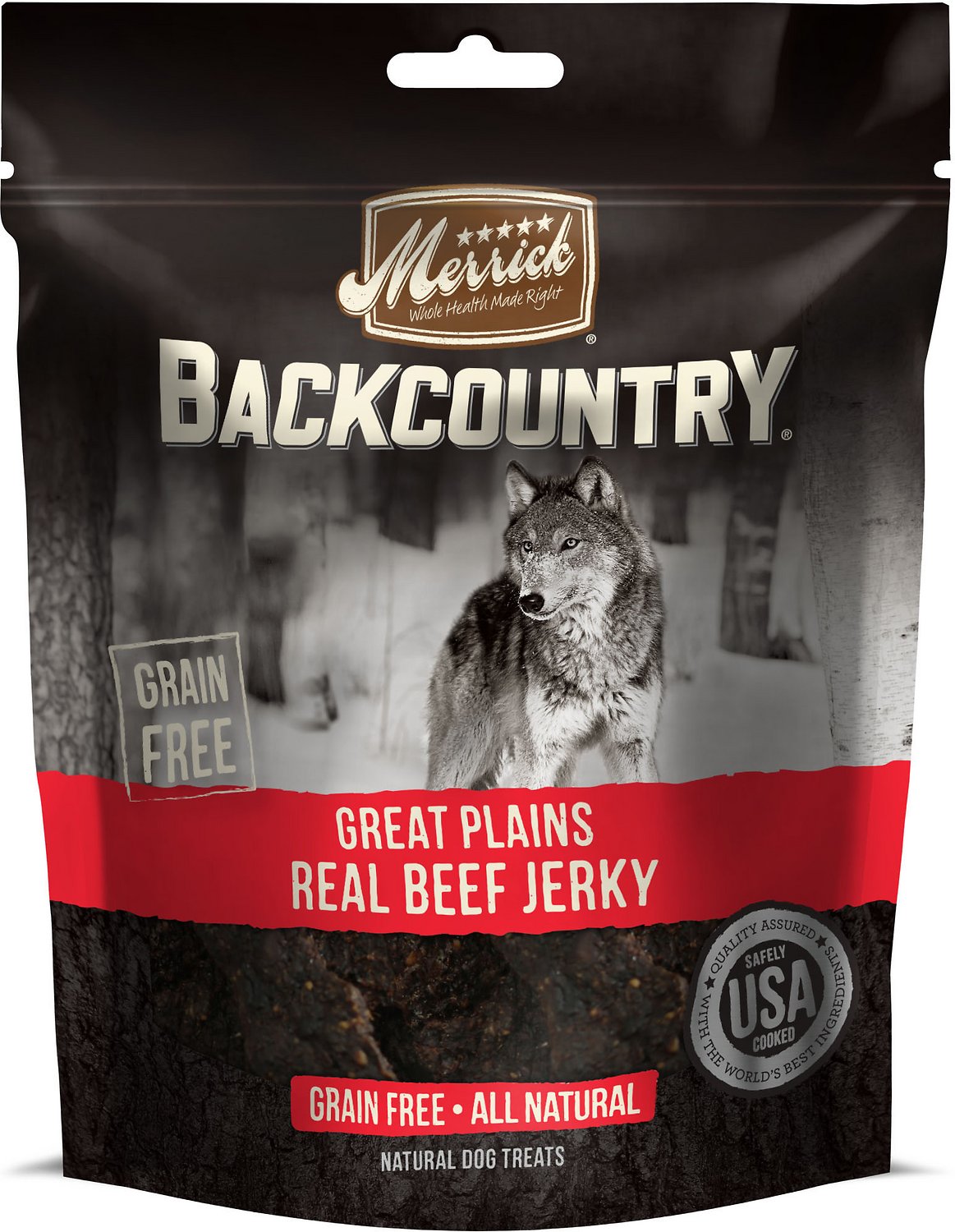 Merrick Backcountry Great Plains Real Beef Jerky Grain Free Dog