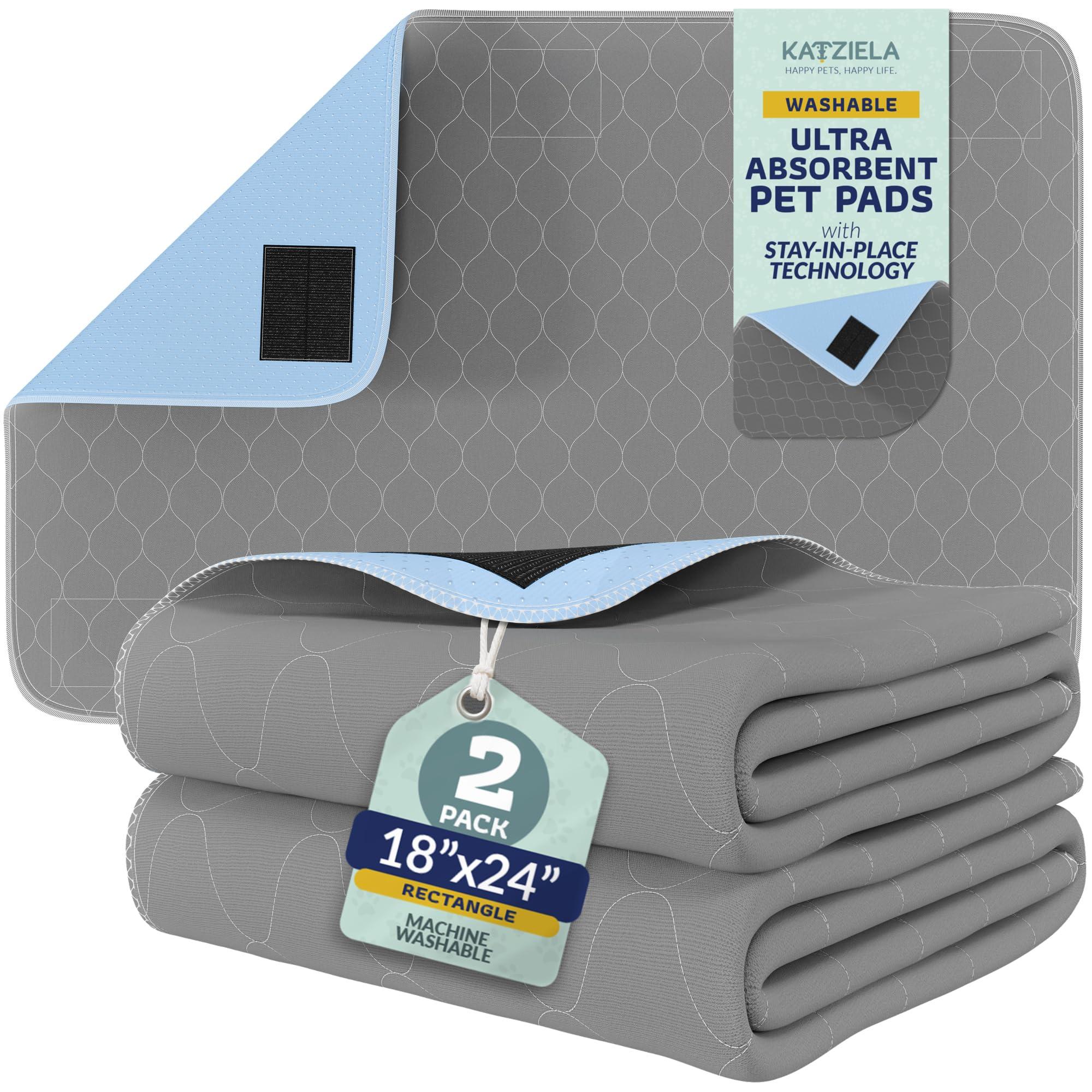 Katziela Washable Ultra Absorbent Rectangle Dog Pee Pads