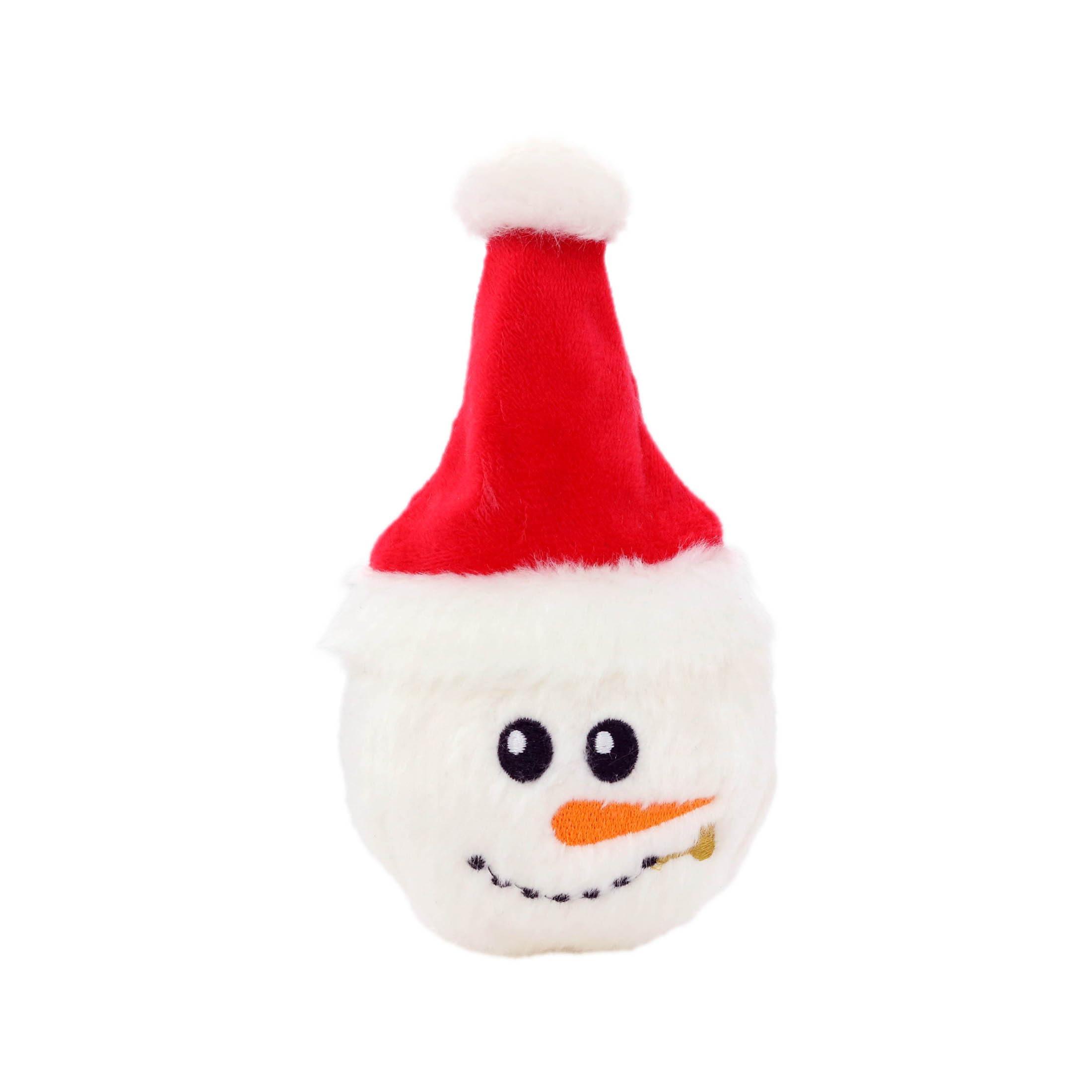 Mighty Snowball Santa Hat Dog Toy
