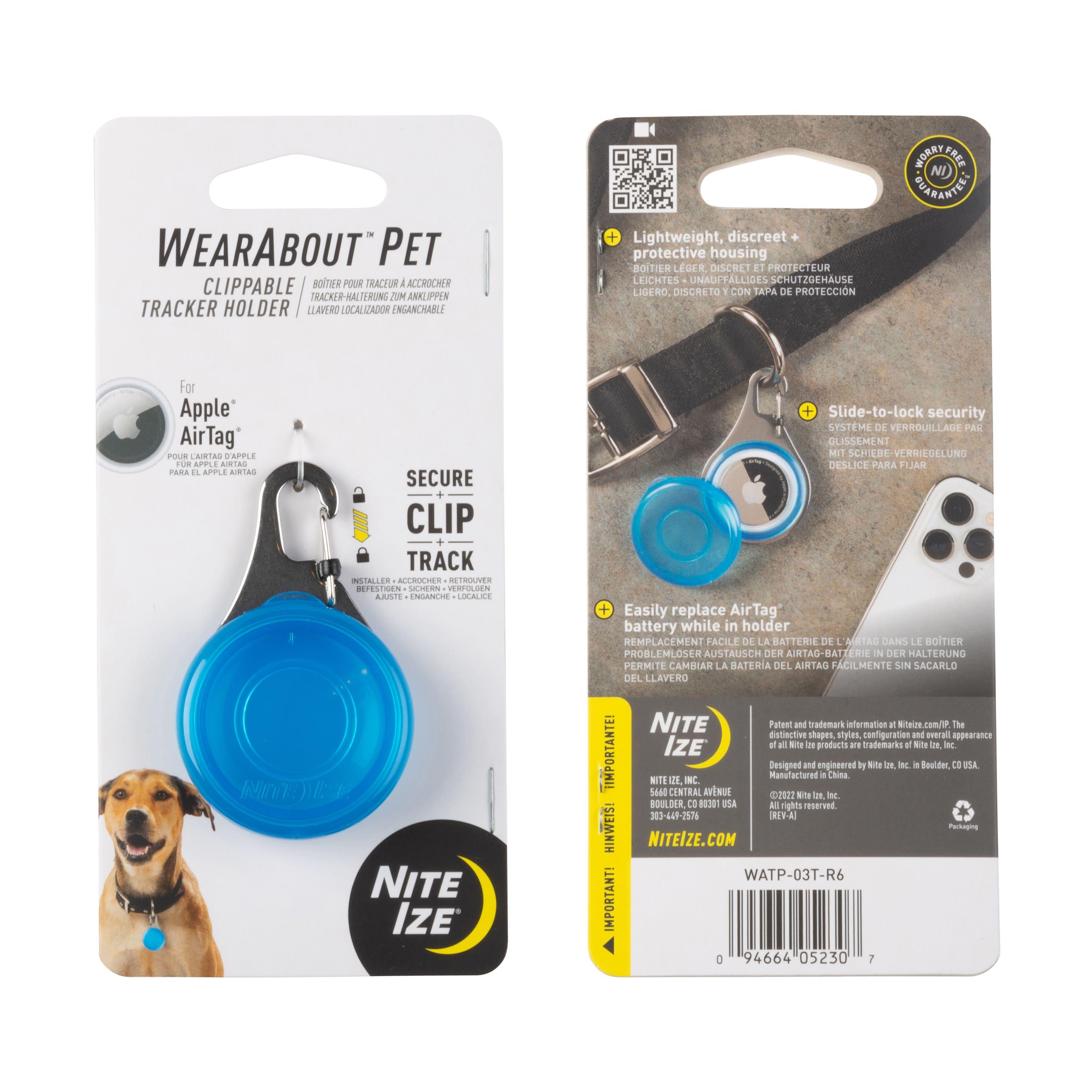 Nite Ize WearAbout Pet Tracker Holder, Blue
