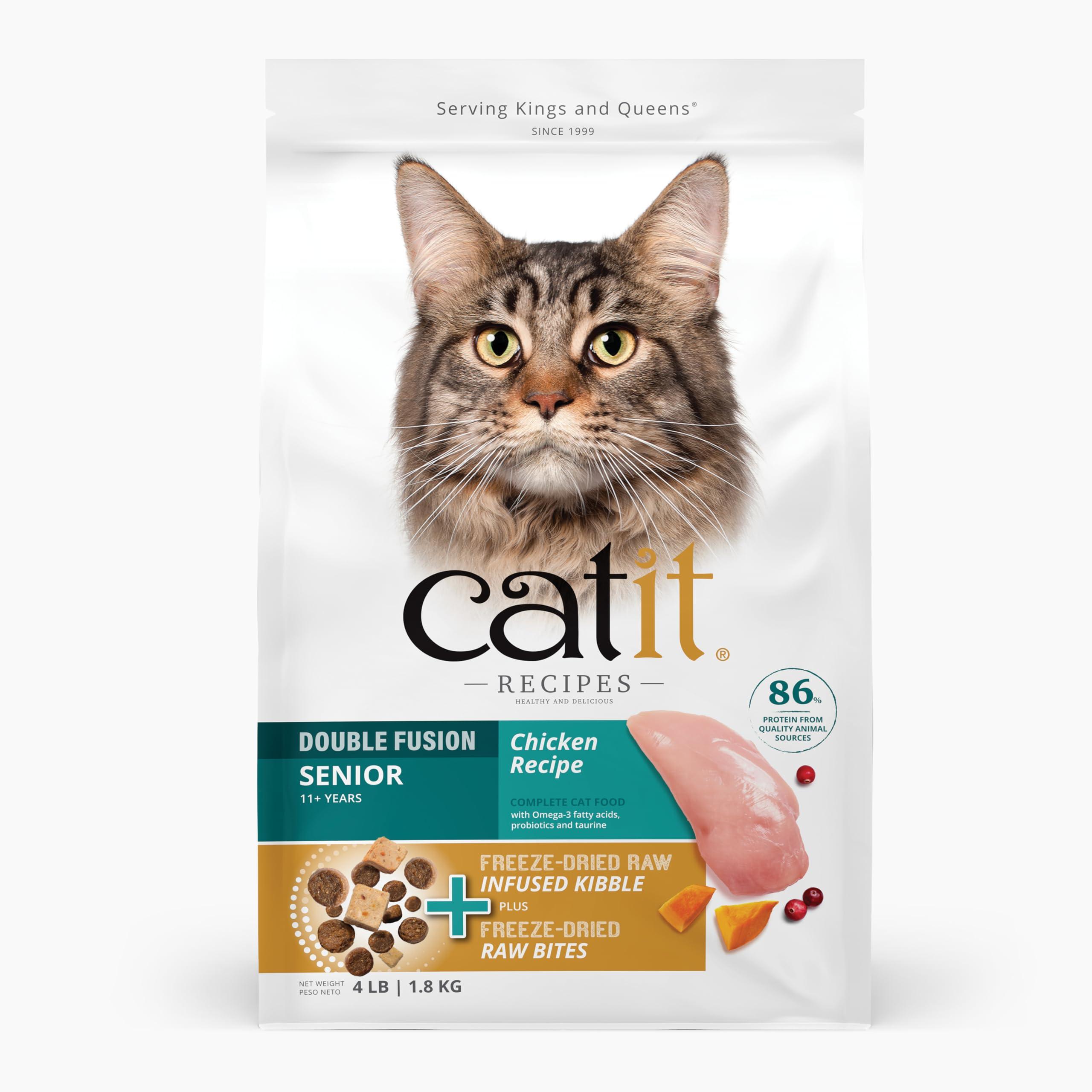 Catit Recipes Double Infusion Chicken Senior Dry Cat Food
