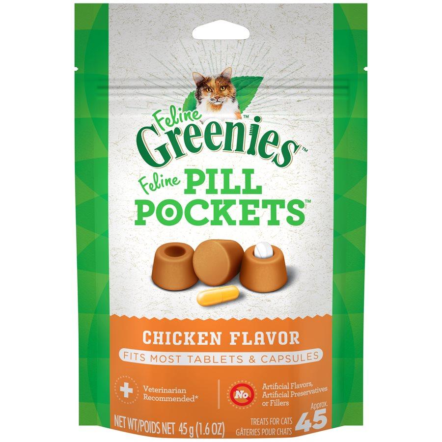 Feline Greenies Pill Pockets Chicken Flavor Cat Treats (CA)