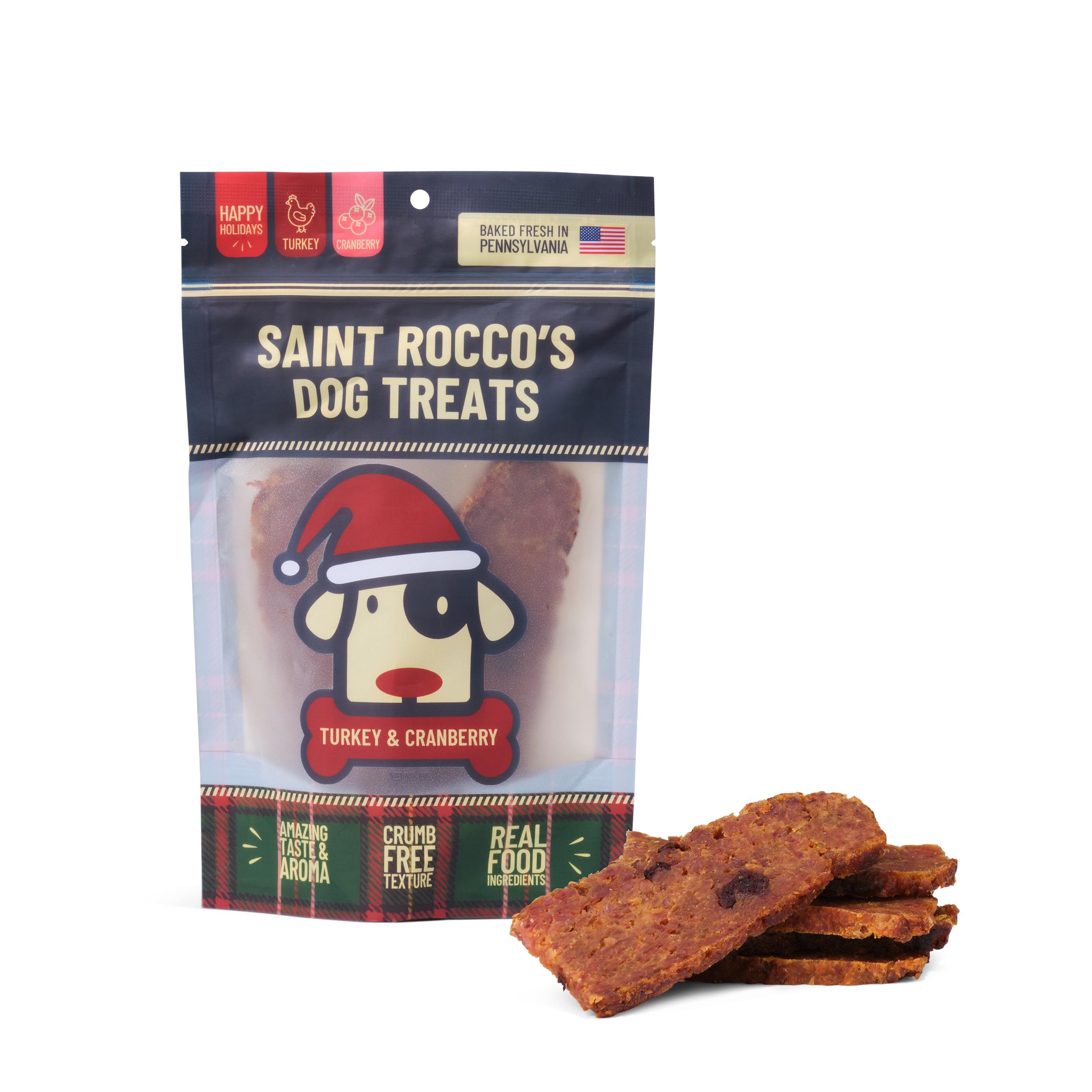 Saint Rocco's Treats Turkey & Cranberry Dog Treats
