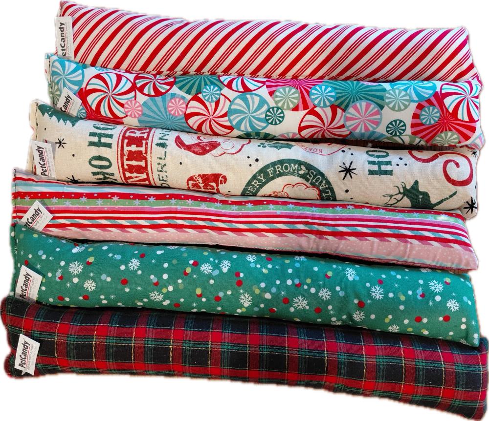 PetCandy Holiday Footsie Roll Cat Toy, Assorted Colors