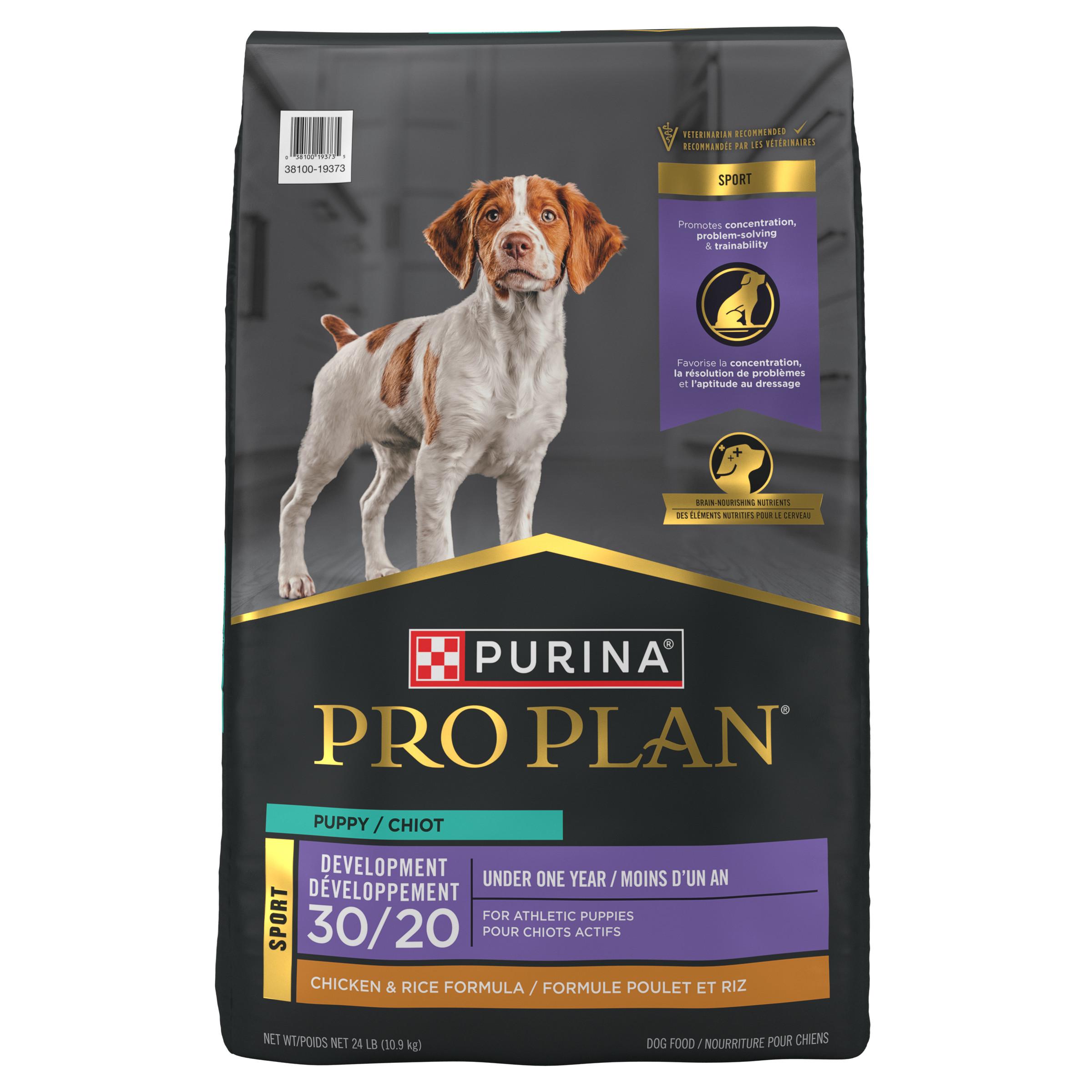 Purina Pro Plan Sport Development 30/20 Chicken & Rice Puppy Dry Dog Food, 24-lb