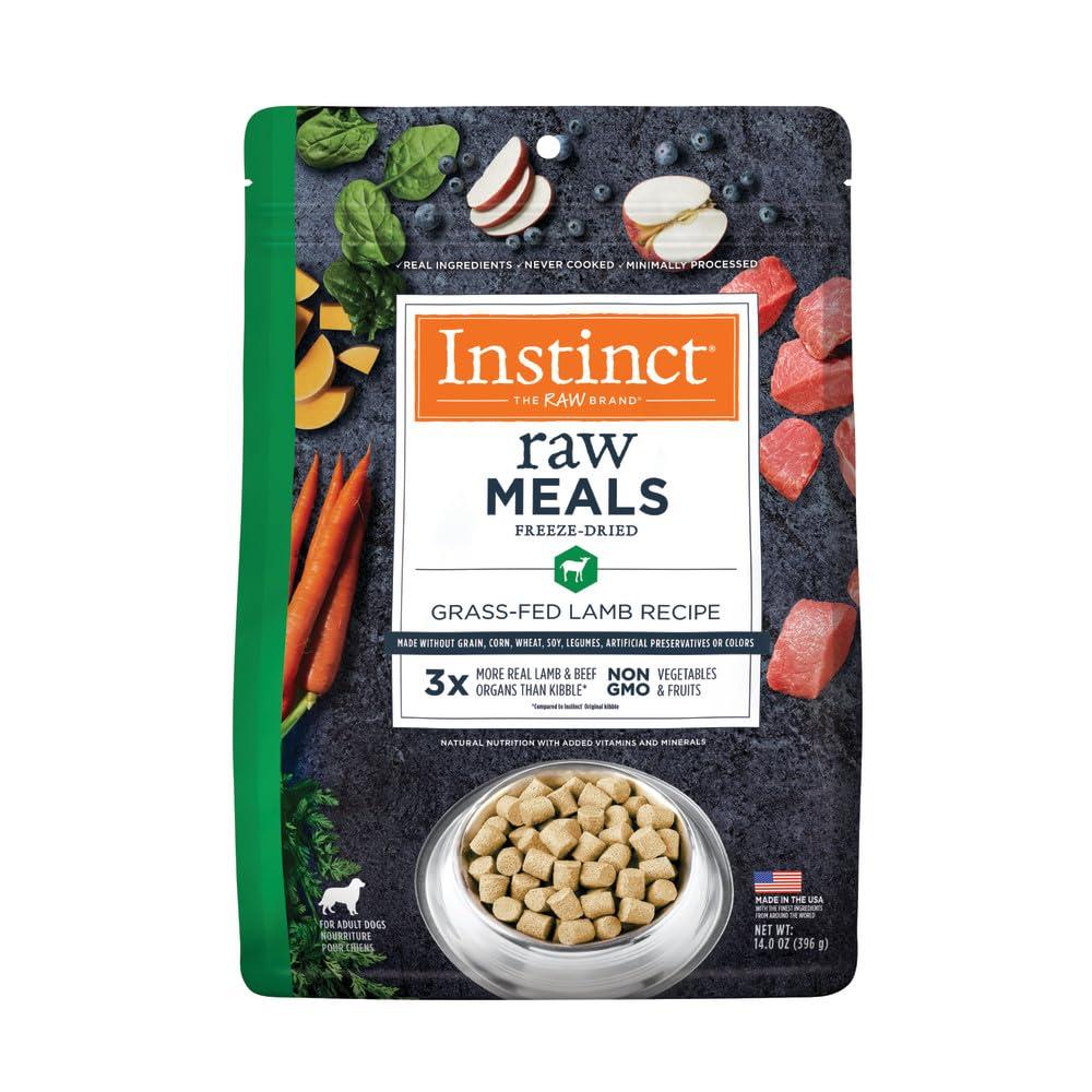 Instinct Raw Meals Grass-Fed Lamb Freeze-Dried Dog Food, 14-oz