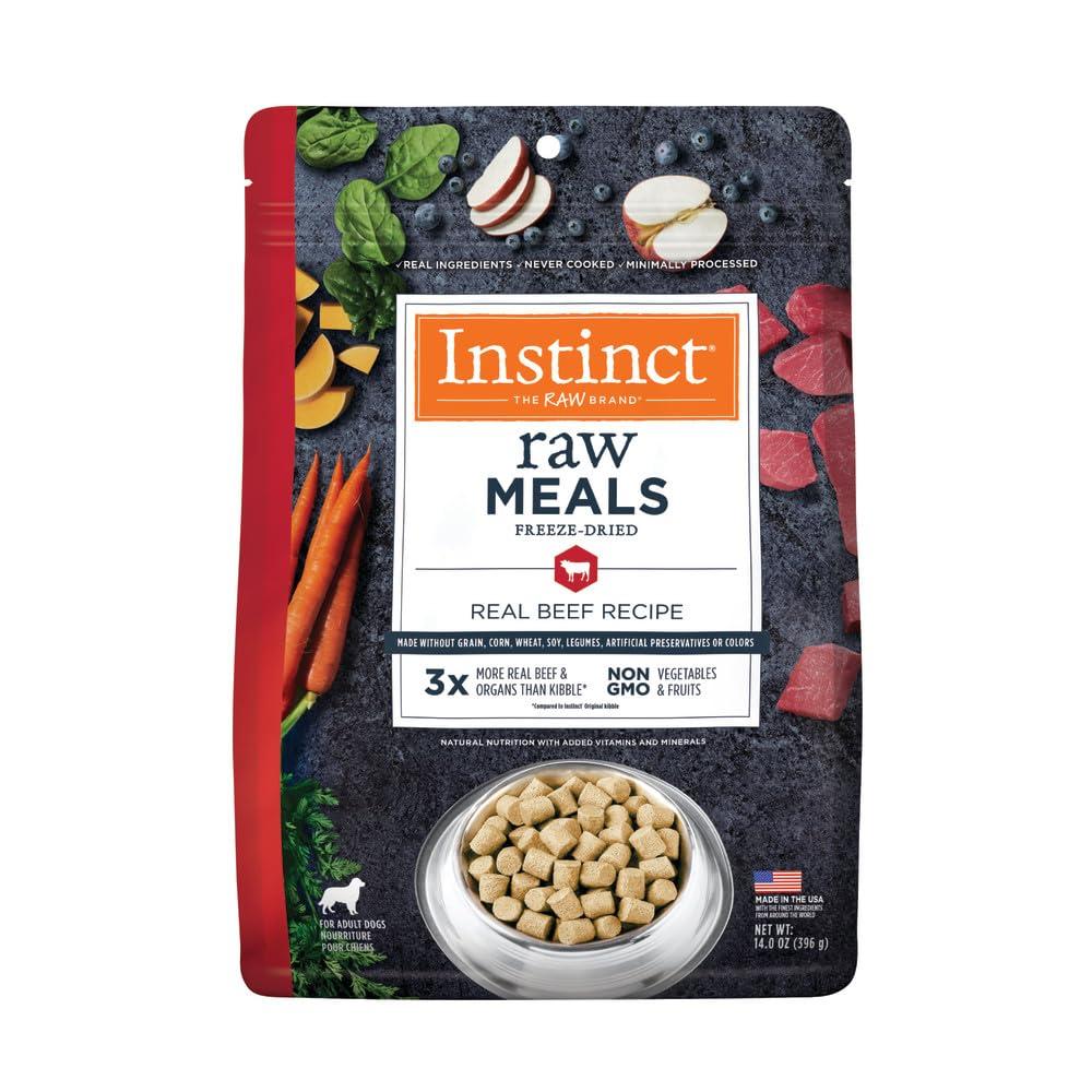 Instinct Raw Meals Real Beef Freeze-Dried Dog Food, 14-oz