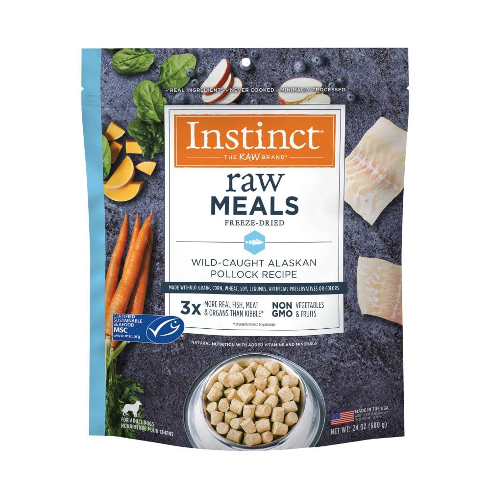 Instinct Raw Meals Wild-Caught Alaskan Pollock Freeze-Dried Dog Food, 24-oz