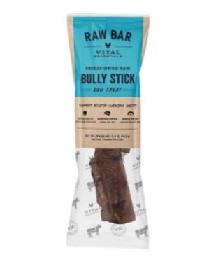 Vital Essentials Raw Bar Bully Stick Freeze-Dried Raw Dog Treats